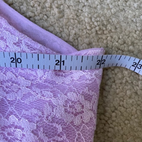 Vintage Lilac Lace Peignoir Gown and Robe - Picture 13 of 15